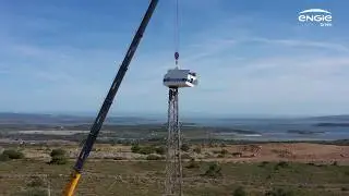 Démontage du plus ancien parc éolien de France à Port-la-Nouvelle (Aude)