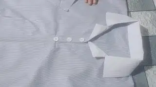 uniform Coat collar neck stiching step by step