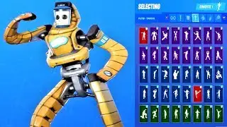 🔥 *NEW* Fortnite P-1000 Skin Showcase with All Dances & Emotes Season 10 Outfit