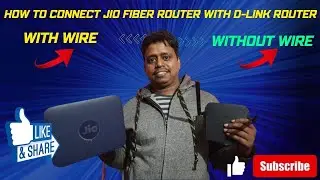 How to connect Jio Fiber Router with D-Link Router/Step-by-Step Guide/how to extend jio fiber range