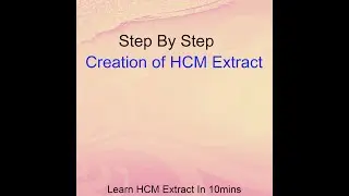 Oracle Cloud - 1st HCM Extract