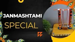 Janmashtami special 🎉🎉|learn how to make krishna ji jhula🤩|#youtube