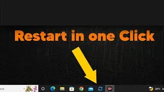 Restart your Pc in one Click | Hacksterzack