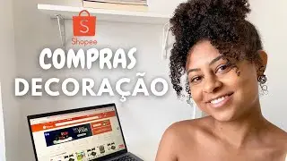 Gastei 440 na SHOPEE com decoração para transformar a sala | Melhores compras de decoração