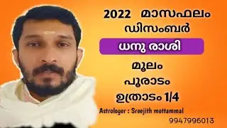 2022 ഡിസംബർ മാസം മൂലം, പൂരാടം, ഉത്രാടം നാളുകാർക്ക് എങ്ങിനെ ?#Moolam #Pooradam #Uthradam