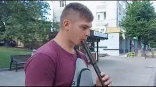 Unique beat-box-flute player Vitaly Duzhik, Kalush Orchestra. Ukraine Віталій Дужик Калуш сопілка