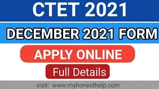 apply online for ctet december form 2021