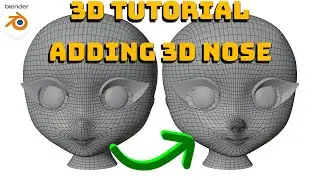 3D Tutorial Transforming 3D Anime Nose into actual Nose