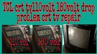 TCL crt tv110volt 180volt drop problem  crt tv repair