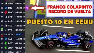 FRANCO COLAPINTO 🏁 PUESTO 10 EEUU RECORD DE VUELTA | 🏁 #francocolapinto #colapinto #williamsf1 #f1