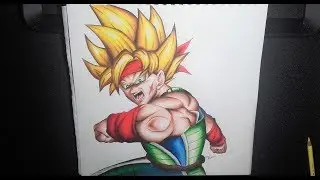 Drawing Bardock Super Saiyan - Father of Goku