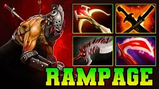 Rampage + 23 Kills Lifestealer !! LifeStealer Dota 2 Hard Carry Guide Pro Gameplay Jungle Build 7.37