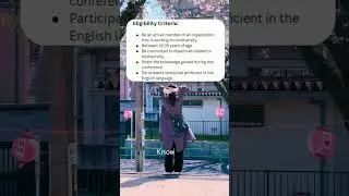 International Youth Conference 2024 in Japan | Fully Funded #japan #sakura #shorts