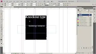 Indesign Knockout Type #indesign #knockout #nm122