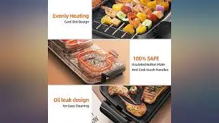 Aoran Electric Hot Pot With Grill,Shabu Shabu Hot Pot Electric Korean BBQ review