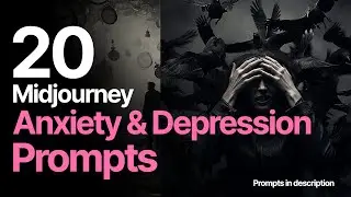 20 Midjourney Depression & Anxiety Prompts (Prompts in description)