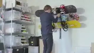 This effortlessly lifts your gear safely out of the way