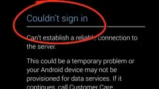 Tutorial on how to fix play store couldn't sign in