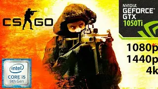 CS : GO - GTX 1050Ti - i5 9400F - 1080p - 1440p - 4k - 60 FPS - Benchmark