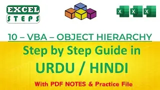 10 - VBA Object Hierarchy Model | Collections | Properties | Methods | Automation |