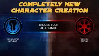 SWTOR - First look at the NEW CHARACTER CREATION