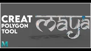 CREATE POLYGON TOOL IN MAYA | Unveiling Maya's Polygon Tool for 3D Text | In Hindi