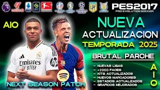 😲Un Nuevo PARCHE DE LOCOS / Todo Actualizado al 2025 / TUTORIAL / Pes 2017 a 2025 💥"PC MALAS"