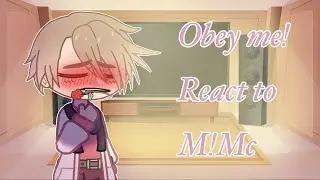 Obey me! React to M!Mc as Zhongli