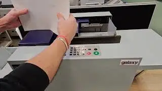 Galaxy iCap 350 Air Peforating Demonstration with 75gsm SRA3 and SRA4