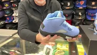 Review of The Nike Air Jordan Retro 5 UNC University Blue at Street Gear - Hempstead NY