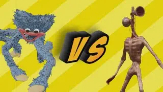 Siren Head vs. Haggy Waggy. Scary monsters filmed on camera. Huggy Waggy in real life.