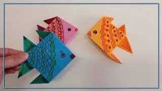 PAPER FISH. Origami.