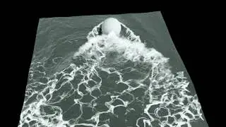 Houdini  water simulation test