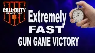 Extremely Fast Gun Game Match ! - Call Of Duty: Black Ops 4