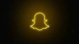 New SNAPCHAT 🥰 Neon Flickering Logo Animation Black Screen⚫️/ Link In Description👇//..