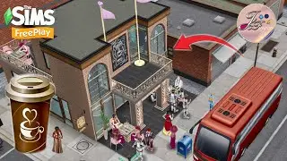 Sims FreePlay 🥪🥨☕️| MidTown Cafe | Pink Latte Cafe | By Joy.