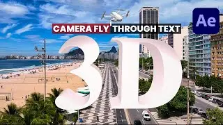 Camera Fly Through 3D Text in After Effects | Quick Tutorial