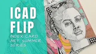 Index Card Art Portrait Series - ICAD Flip-Through!