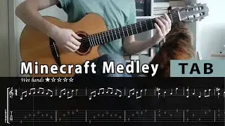 Wet hands・Mice on venus・Danny Sweden・Subwoofer lullaby・Living mice - Minecraft guitar TAB