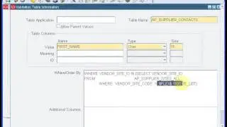 Oracle Apps Tutorial-2:ValueSets Table, Trnslatable Independent, Translatable Dependent