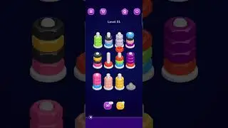 Nut Sort Level 31 Walkthrough | Nuts — Color Sort 31 solution