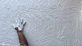 New birla wall putty texture design 🔥