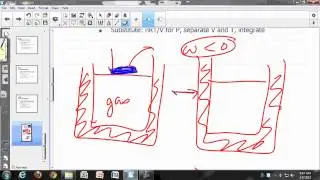 Physical Chemistry Lecture: The First Law, continued (reversible adiabat)