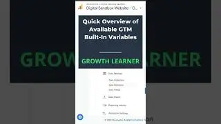 Quick Overview of Google Tag Manager Built-In Variables