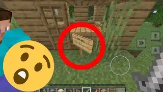 Scary sign appears In my haunted world in mcpe