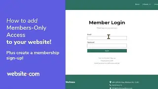 How To Add Members-Only Access To Your Website