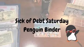 Sick of debt Saturday | $169 | Penguin binder😍🐧