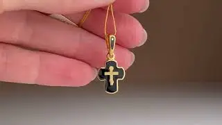Крестик черный КЭ12сз