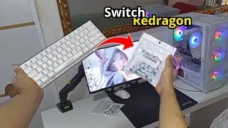 TURBINEI MEU TECLADO COM SWITCH REDRAGON ROXO