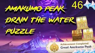 Amakaumo Peek |Drain the water puzzle | seirai island | underground puzzle| Inazuma|(genshin Impact)